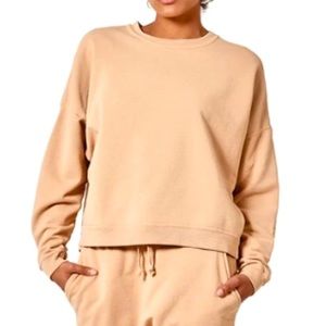 TKEES The Crew Sweatshirt | Bisque | Size 01